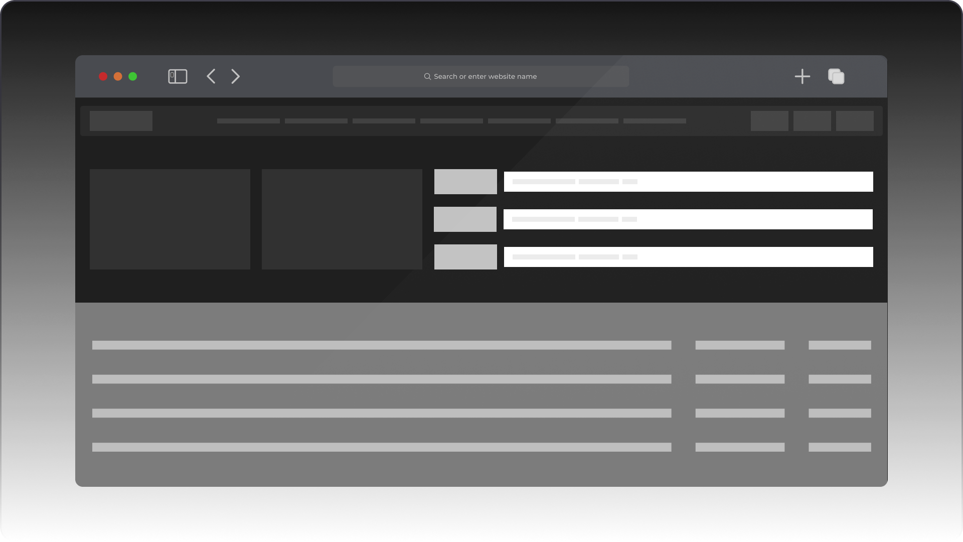 Layout de página confuso