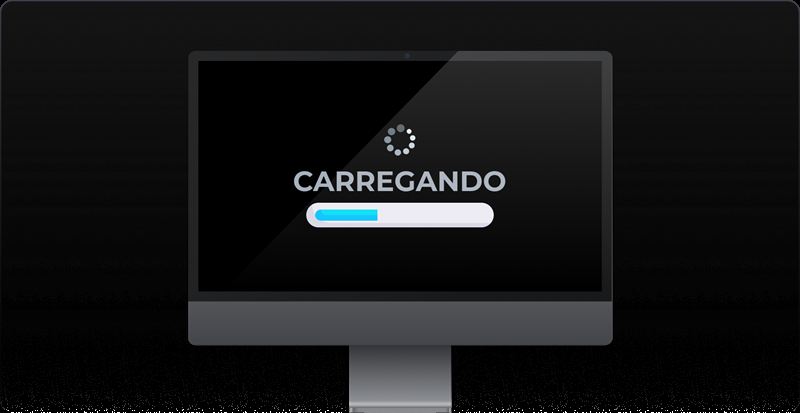 Tela de carregamento lento